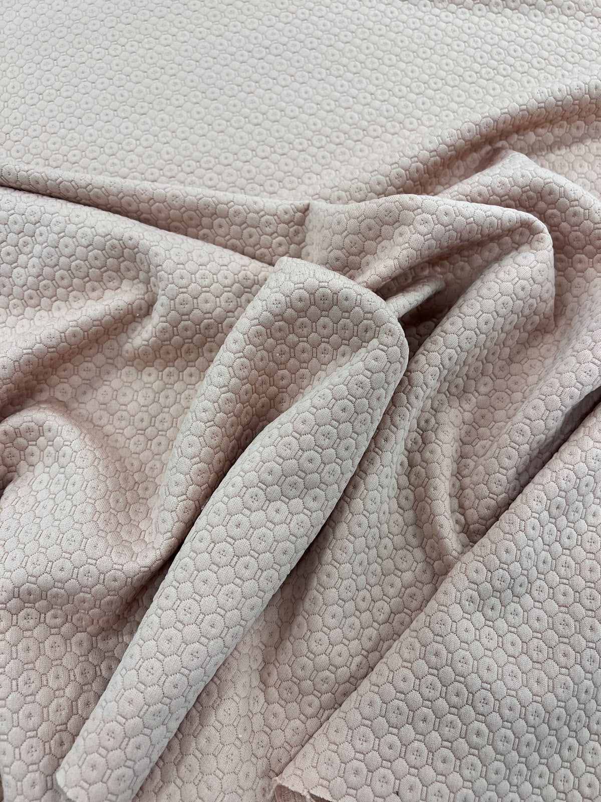 OLAF 014 salmon pink textured jacquard