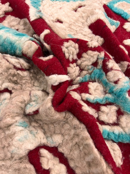 OLAF015 xmas motif boiled wool