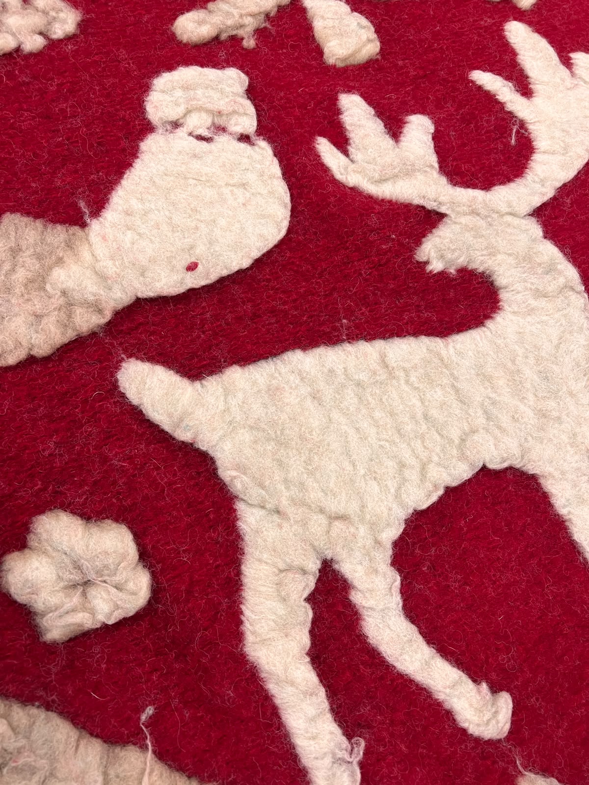 OLAF015 xmas motif boiled wool