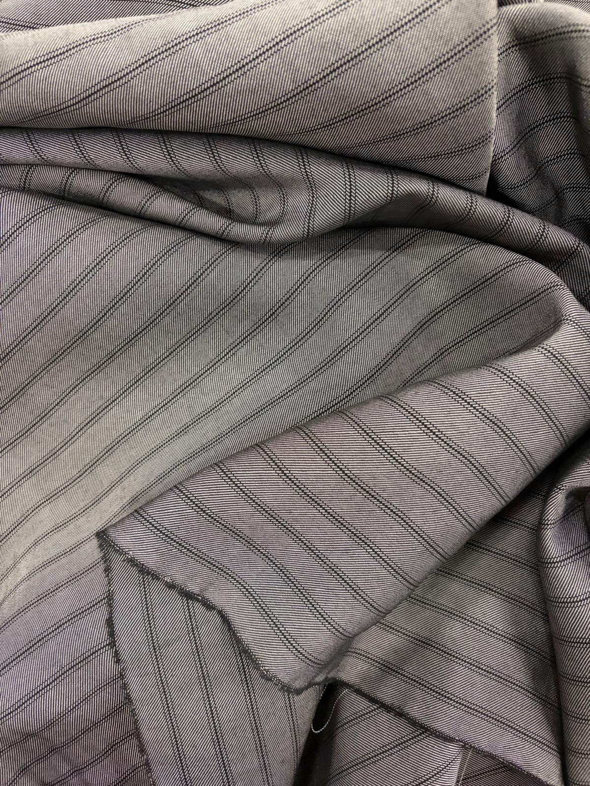 DRACO 002 pinstriped suiting fabric