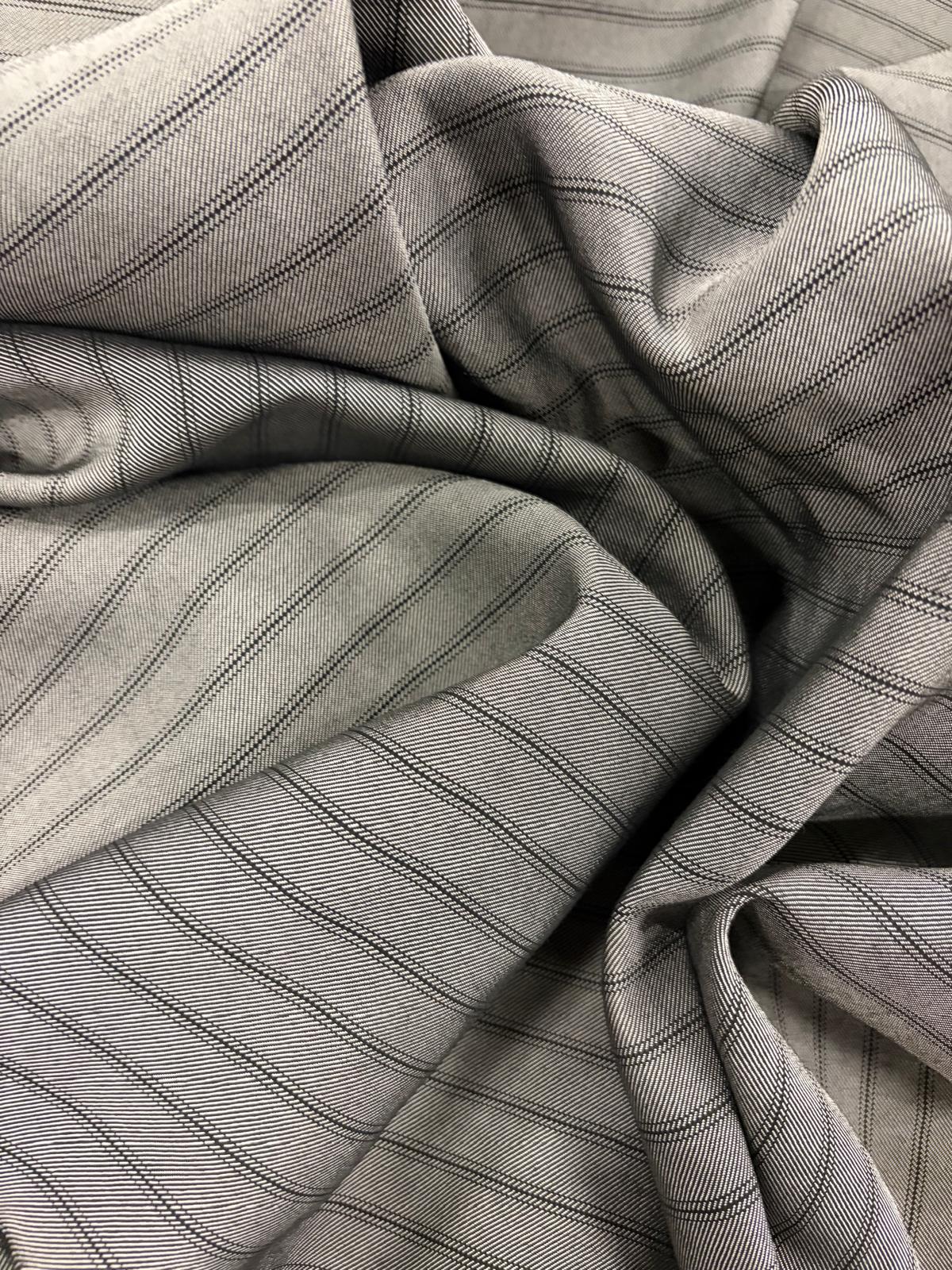 DRACO 002 pinstriped suiting fabric