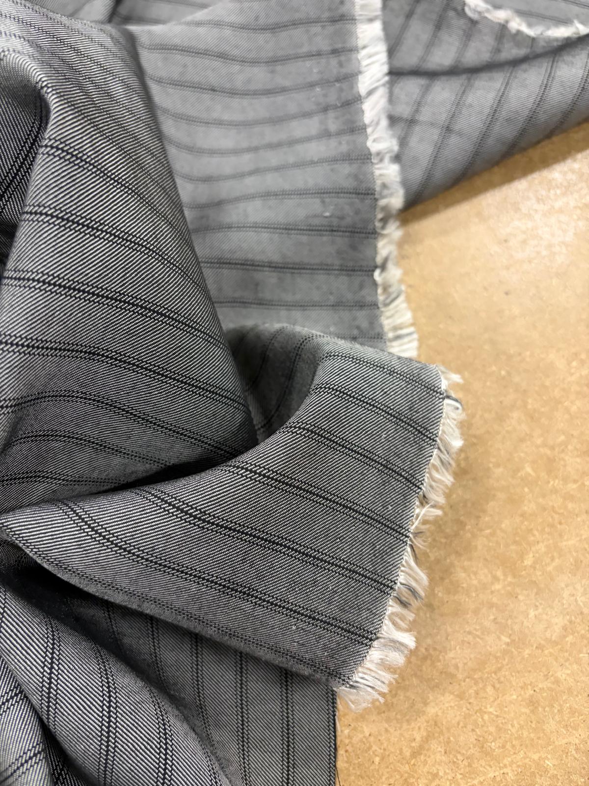 DRACO 002 pinstriped suiting fabric