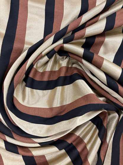 DRACO 004  knitted gold metallic stripe