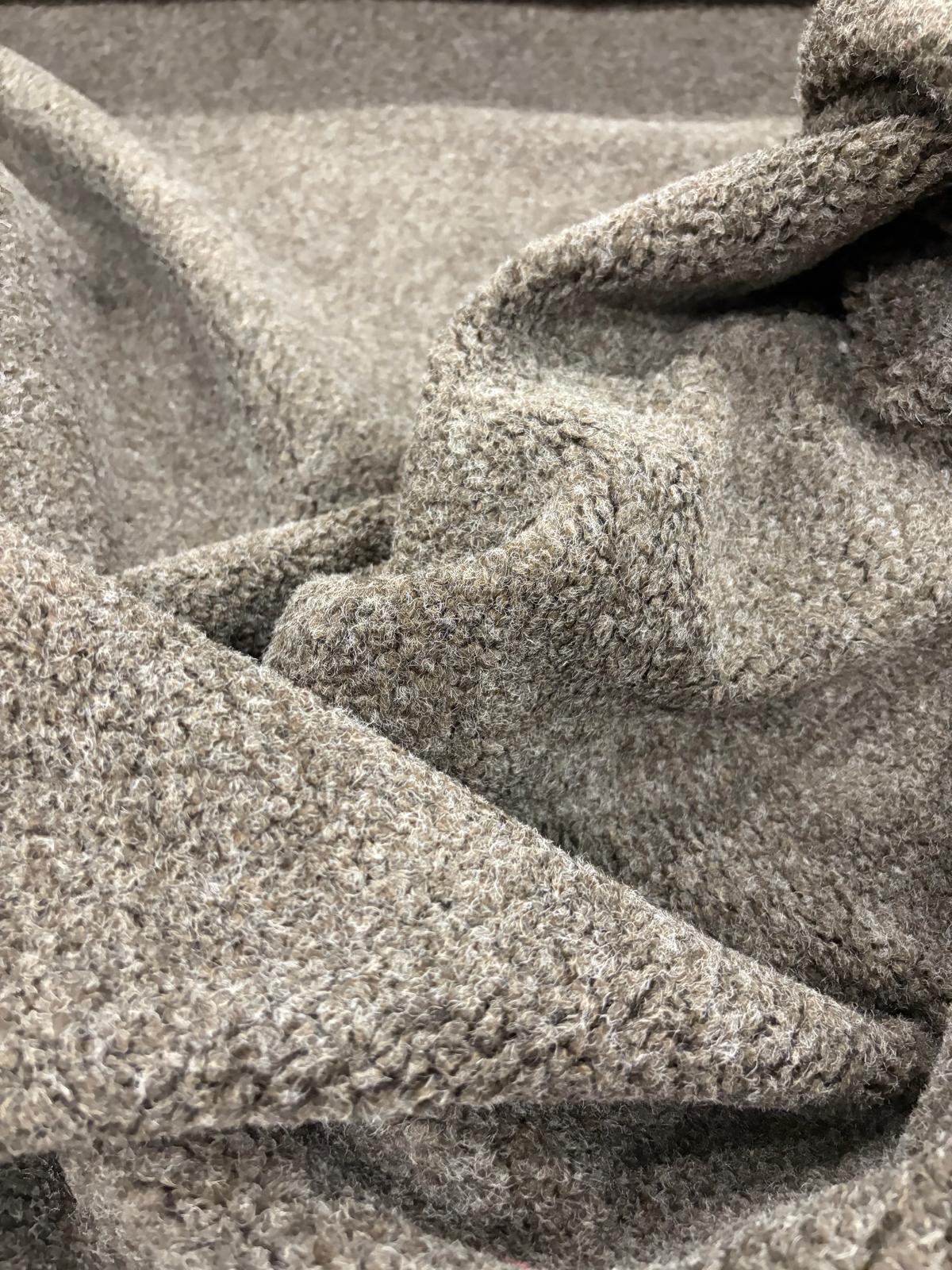 DRACO 006 charcoal melange wool bouclette
