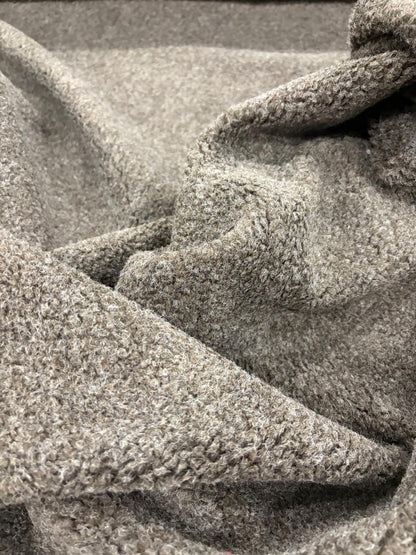 DRACO 006 charcoal melange wool bouclette
