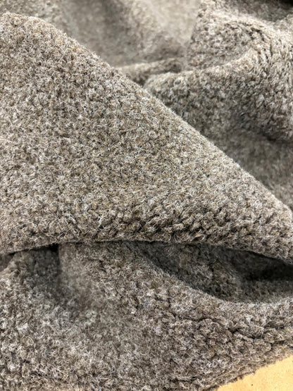 DRACO 006 charcoal melange wool bouclette