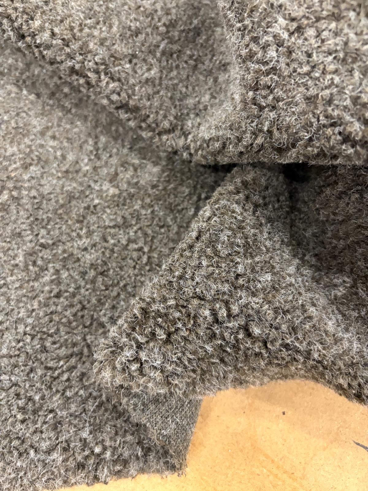 DRACO 006 charcoal melange wool bouclette