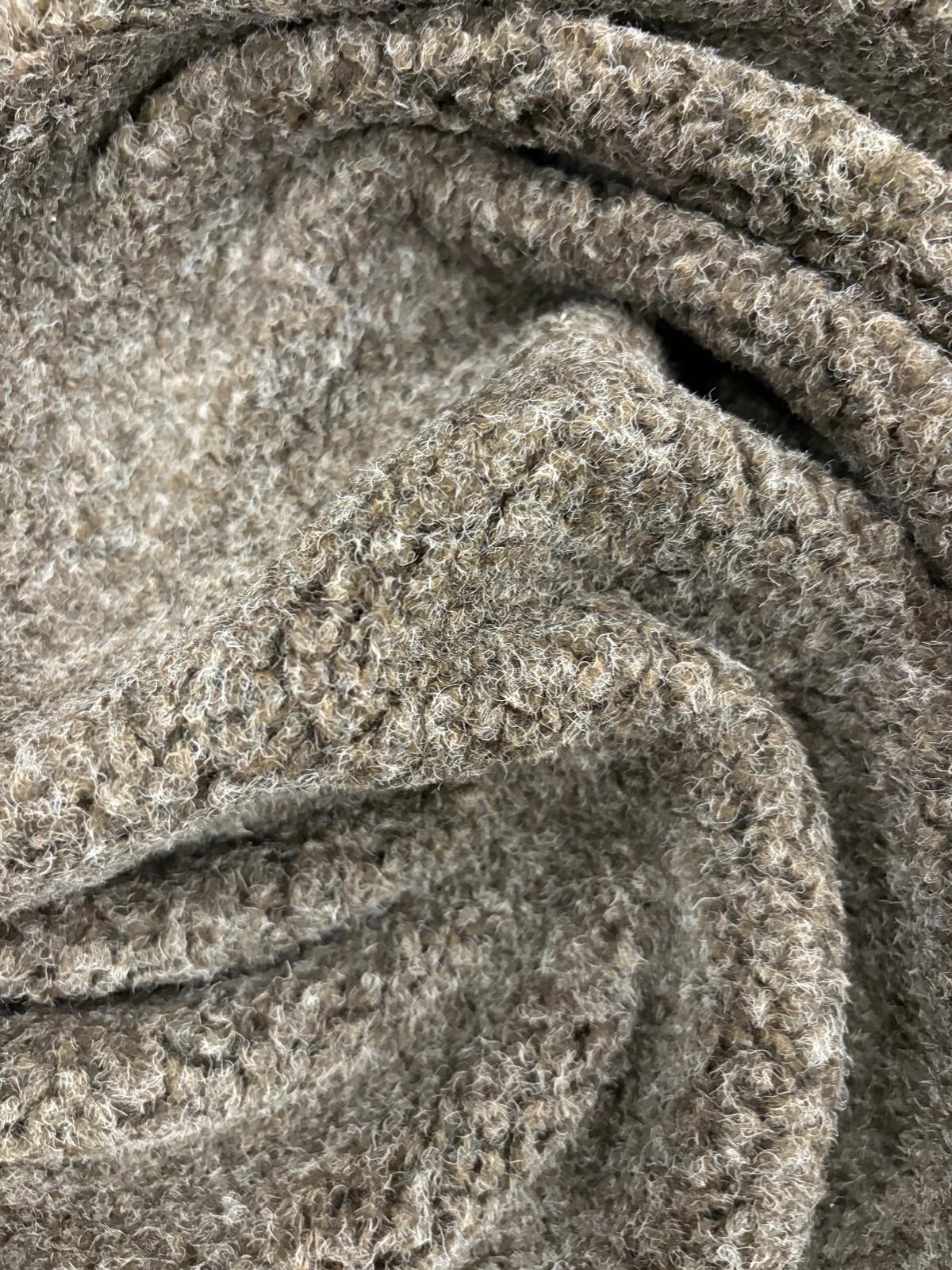 DRACO 006 charcoal melange wool bouclette