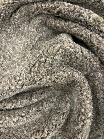 DRACO 006 charcoal melange wool bouclette