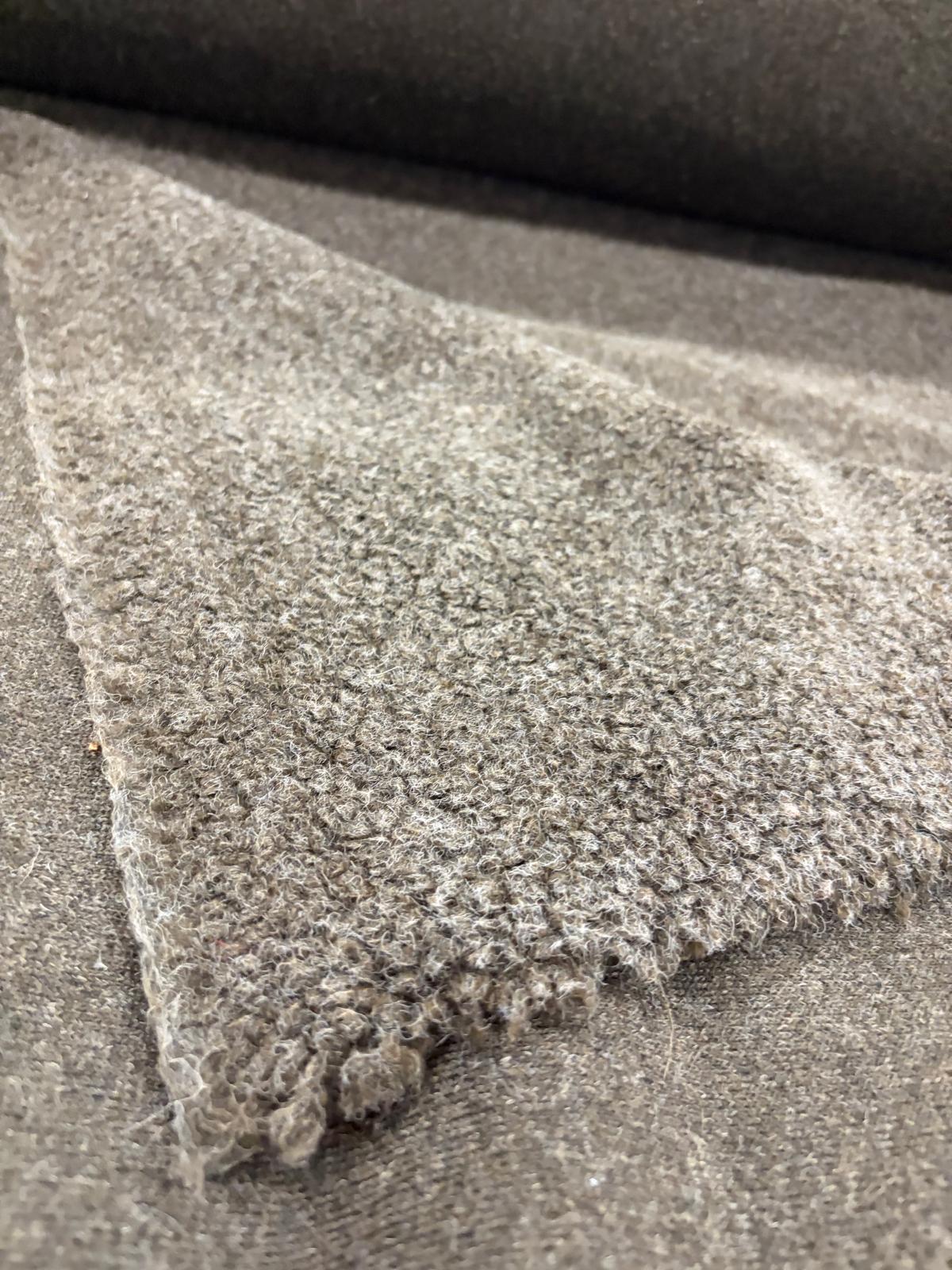 DRACO 006 charcoal melange wool bouclette
