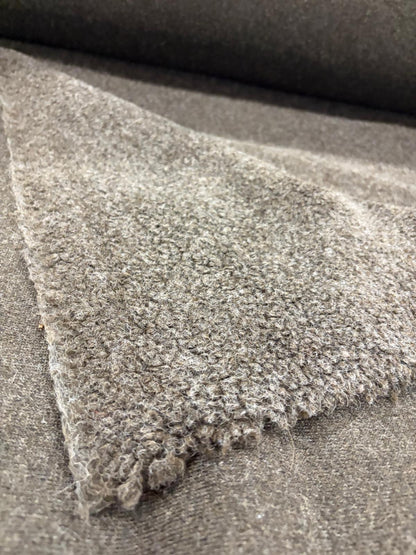 DRACO 006 charcoal melange wool bouclette