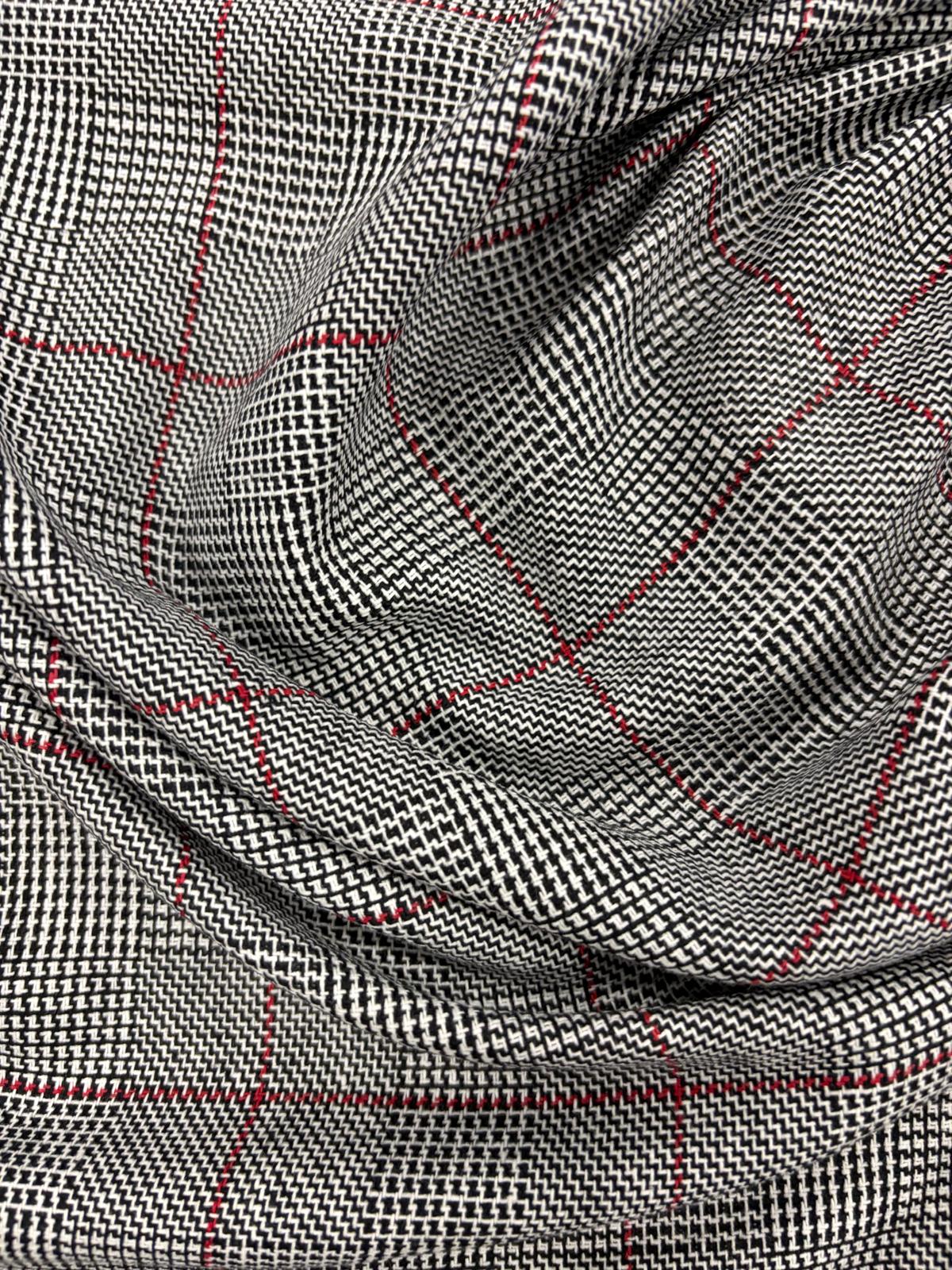 DRACO 010 houndstooth midweight cotton blended