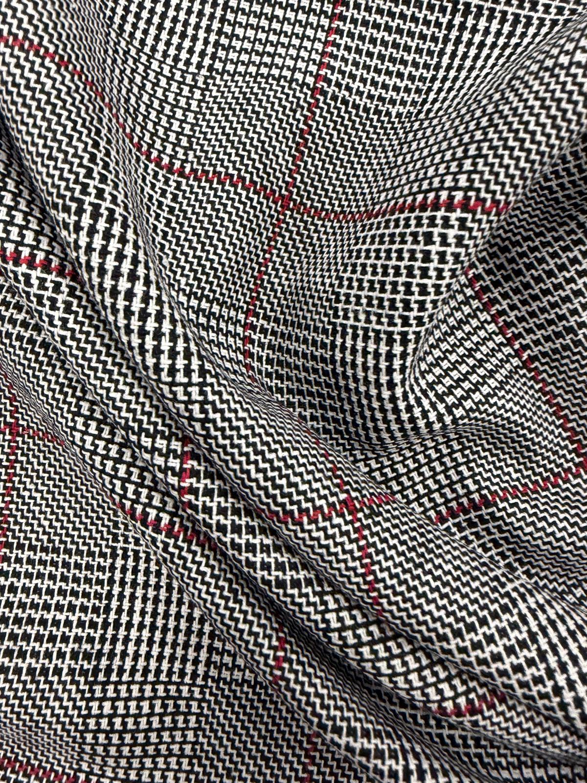 DRACO 010 houndstooth midweight cotton blended