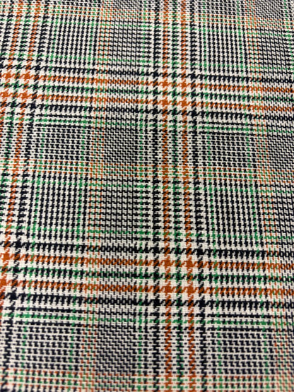 DRACO 011 multi color houndstooth midweight cotton blended