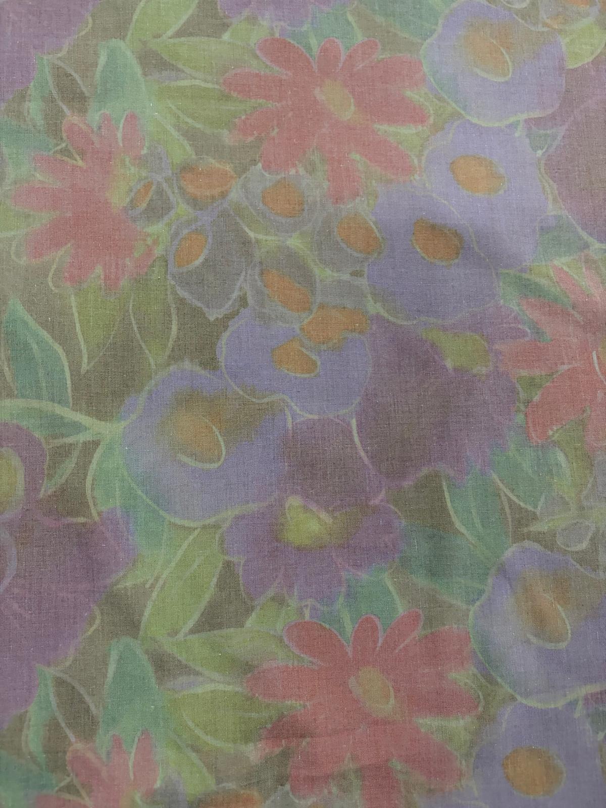 DRACO 017 watercolor floral printed voile