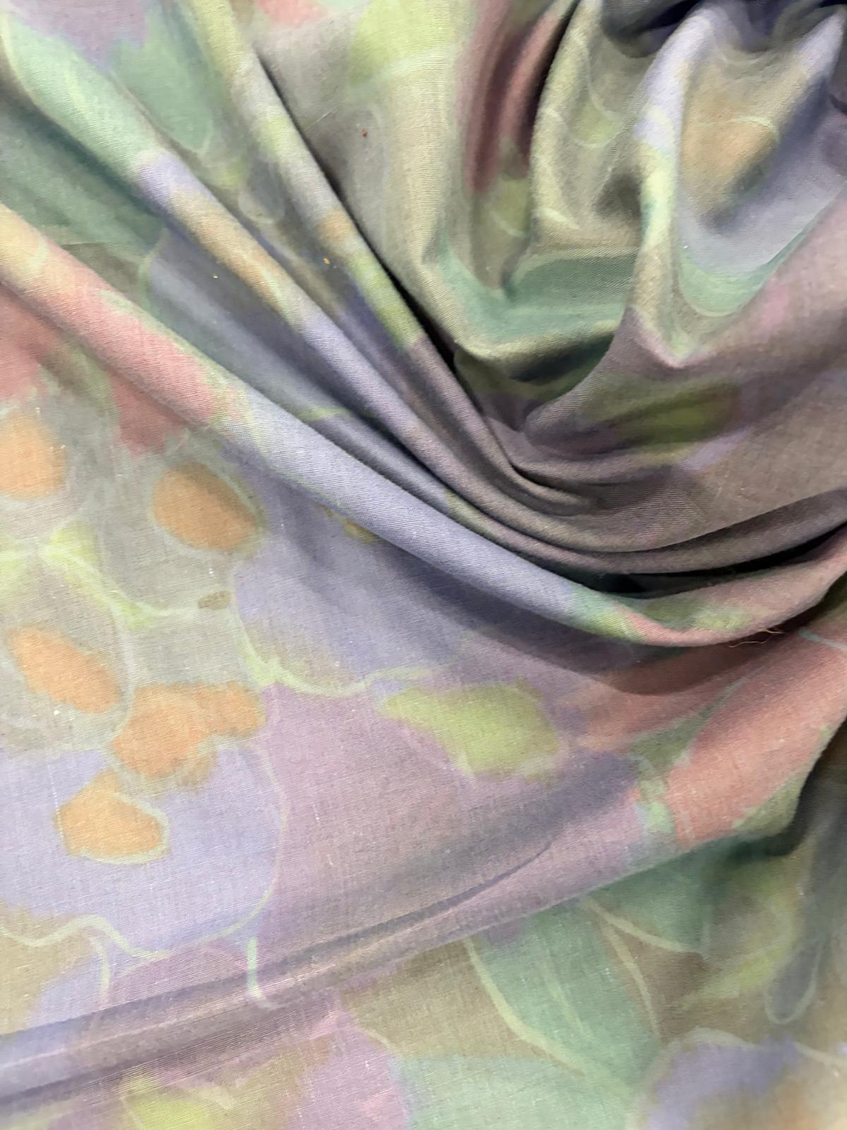 DRACO 017 watercolor floral printed voile