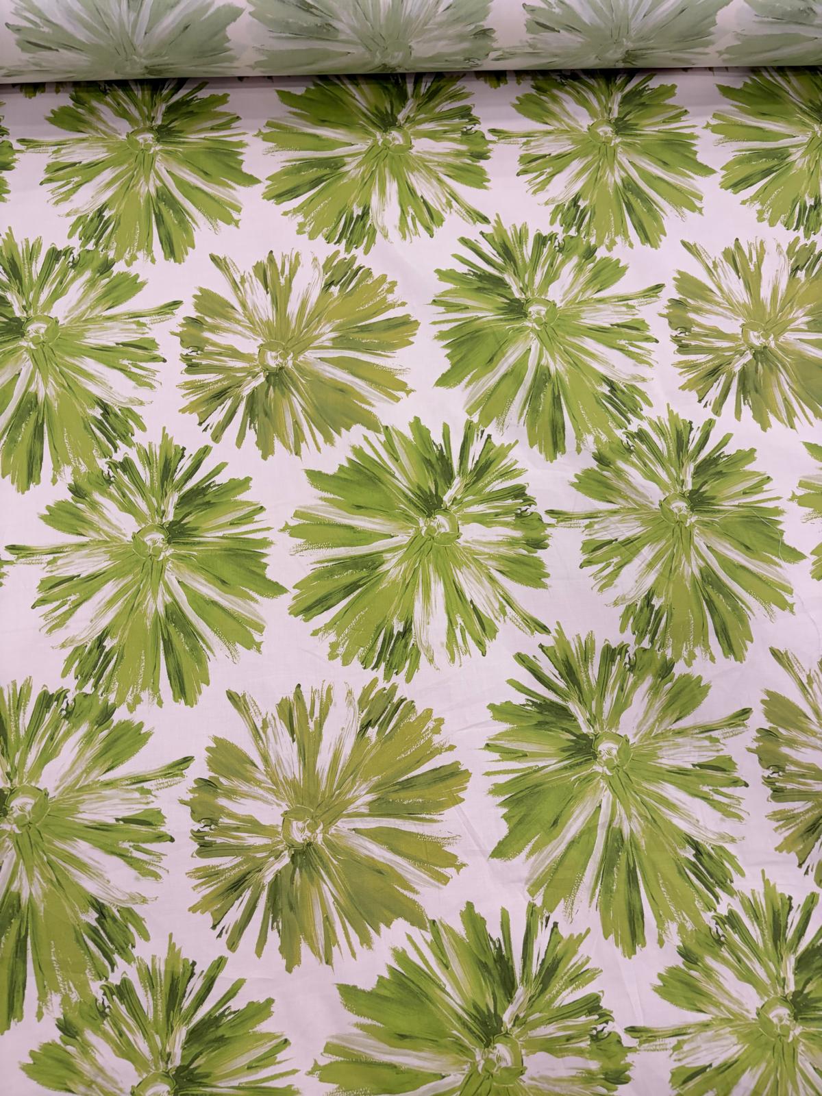 DRACO 018 botanical printed cotton poplin