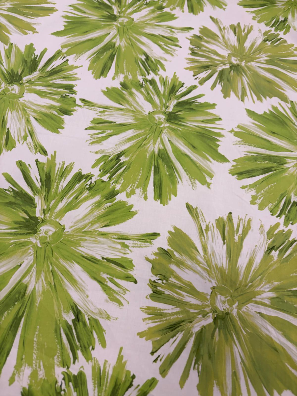 DRACO 018 botanical printed cotton poplin
