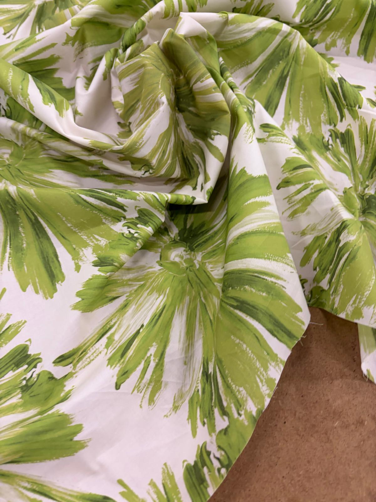 DRACO 018 botanical printed cotton poplin