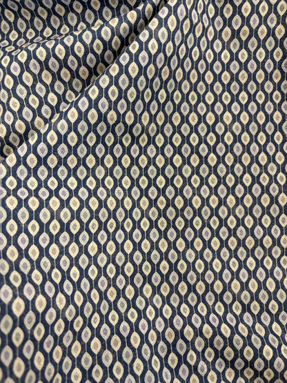 DRACO 019 geo printed cotton colorwoven shirting fabric