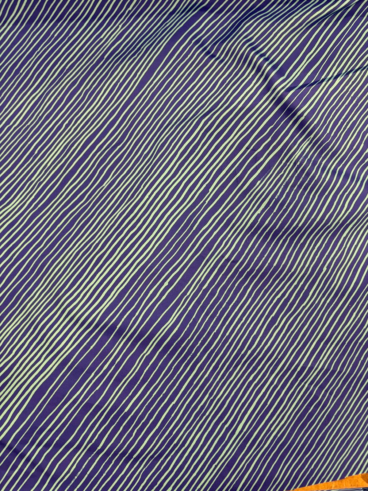 DRACO 021 wavy striped printed cotton light canvas