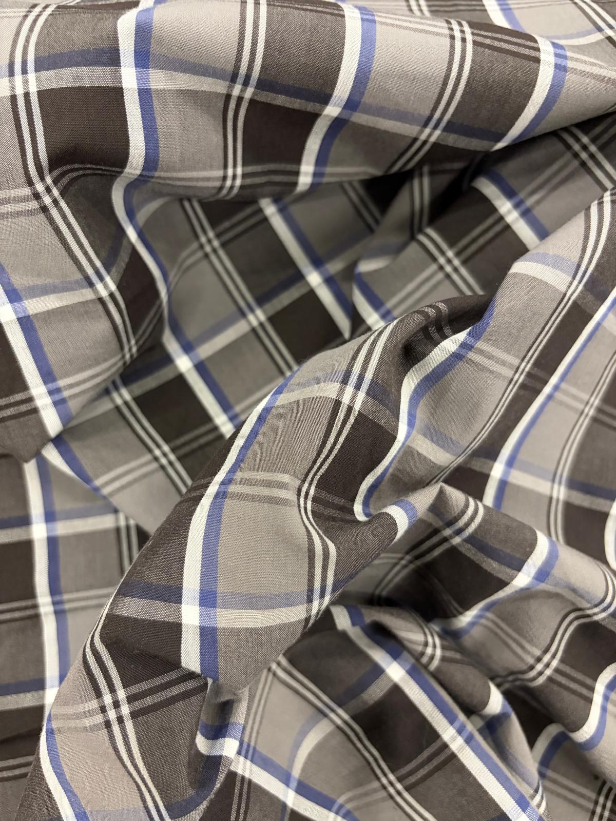 DRACO 023 colorwoven checkered shirting fabric