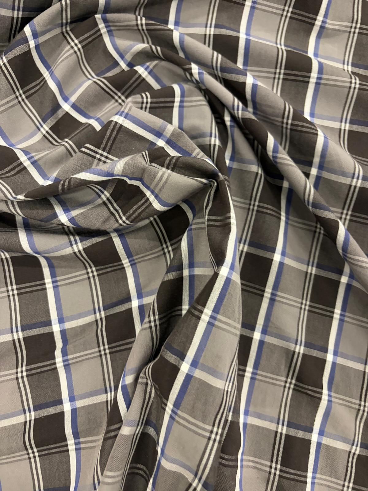 DRACO 023 colorwoven checkered shirting fabric