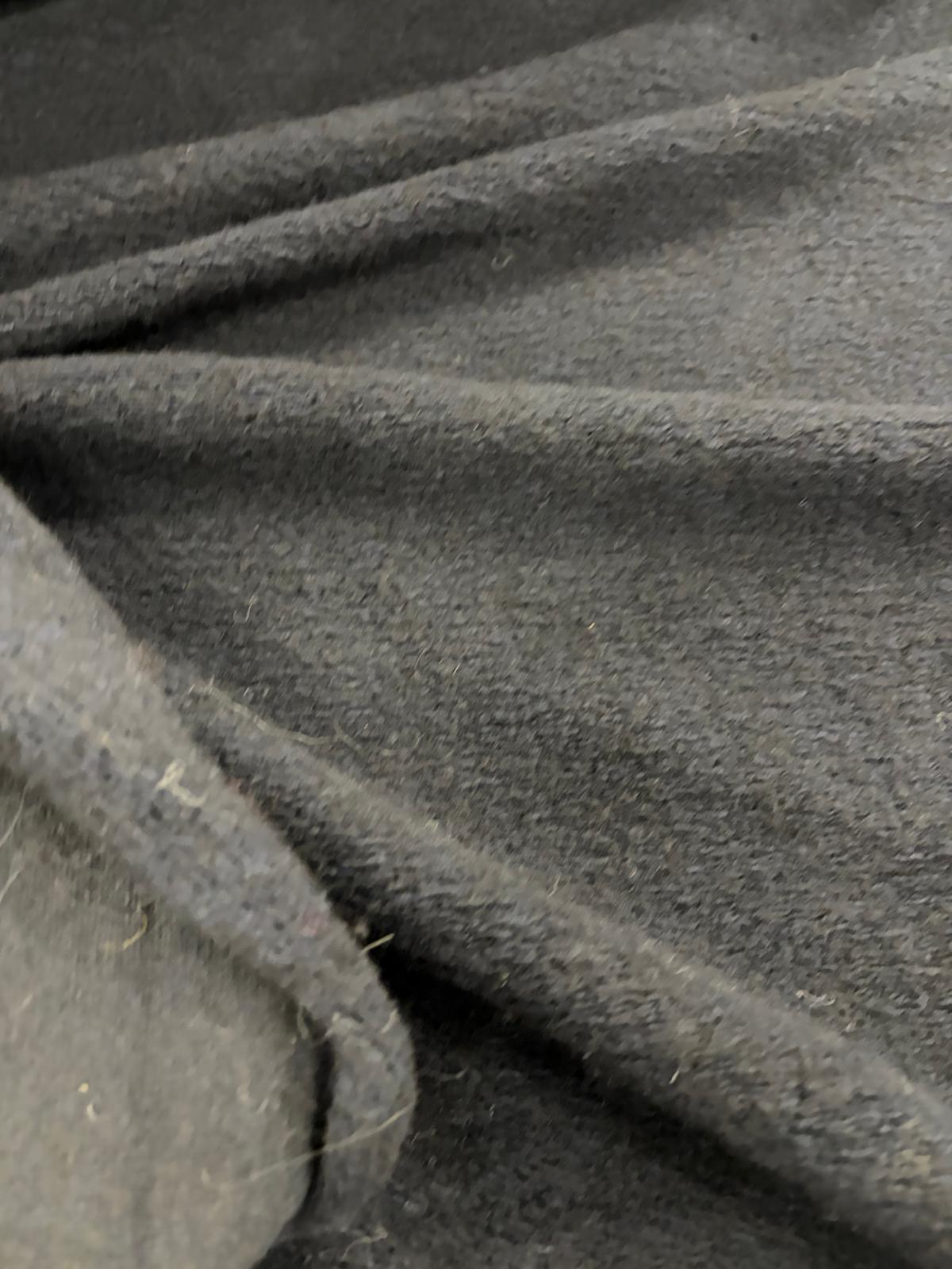 DRACO 028 black boiled wool vintage look