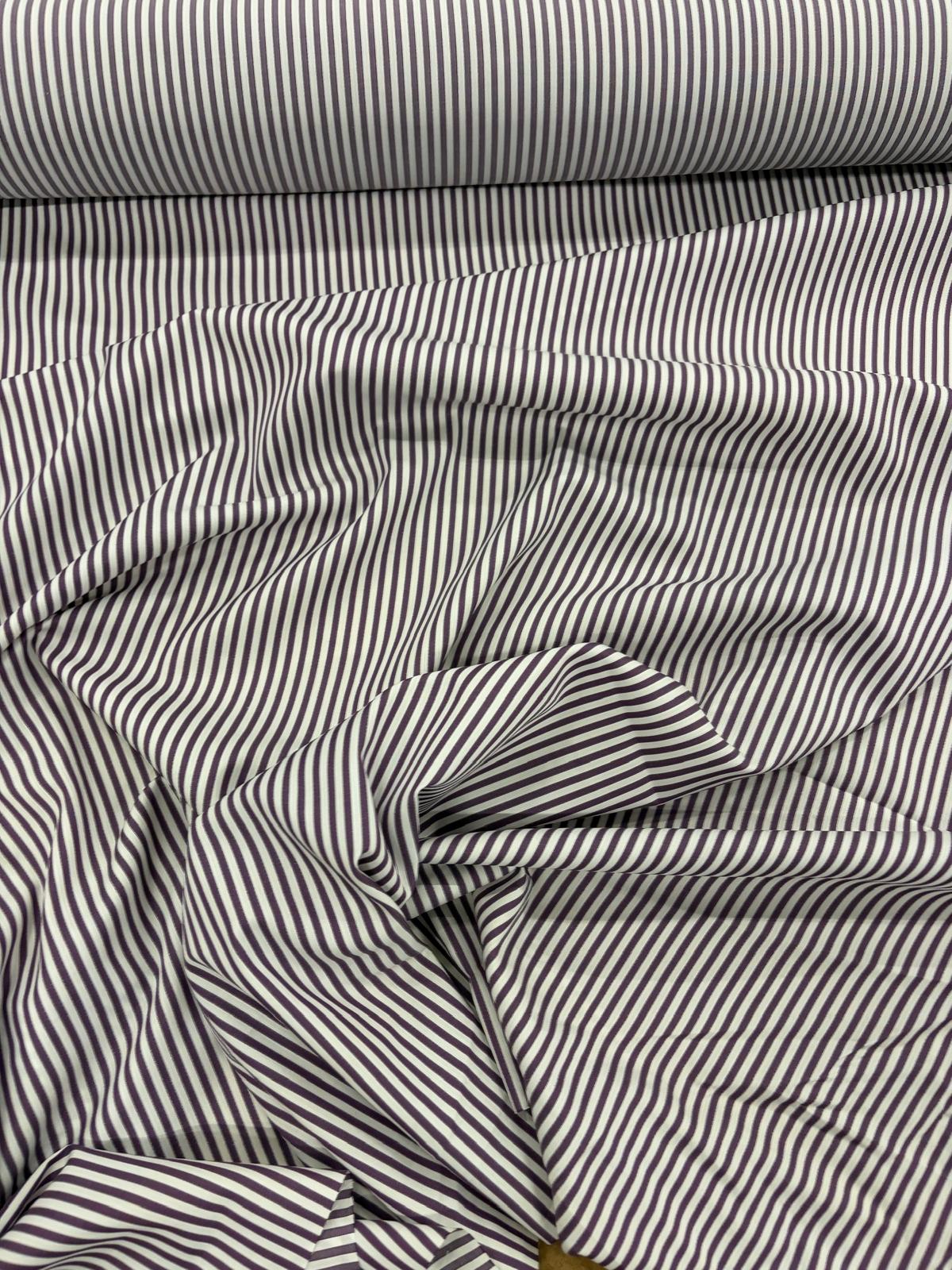 DRACO 031 fine striped cotton shirting fabric