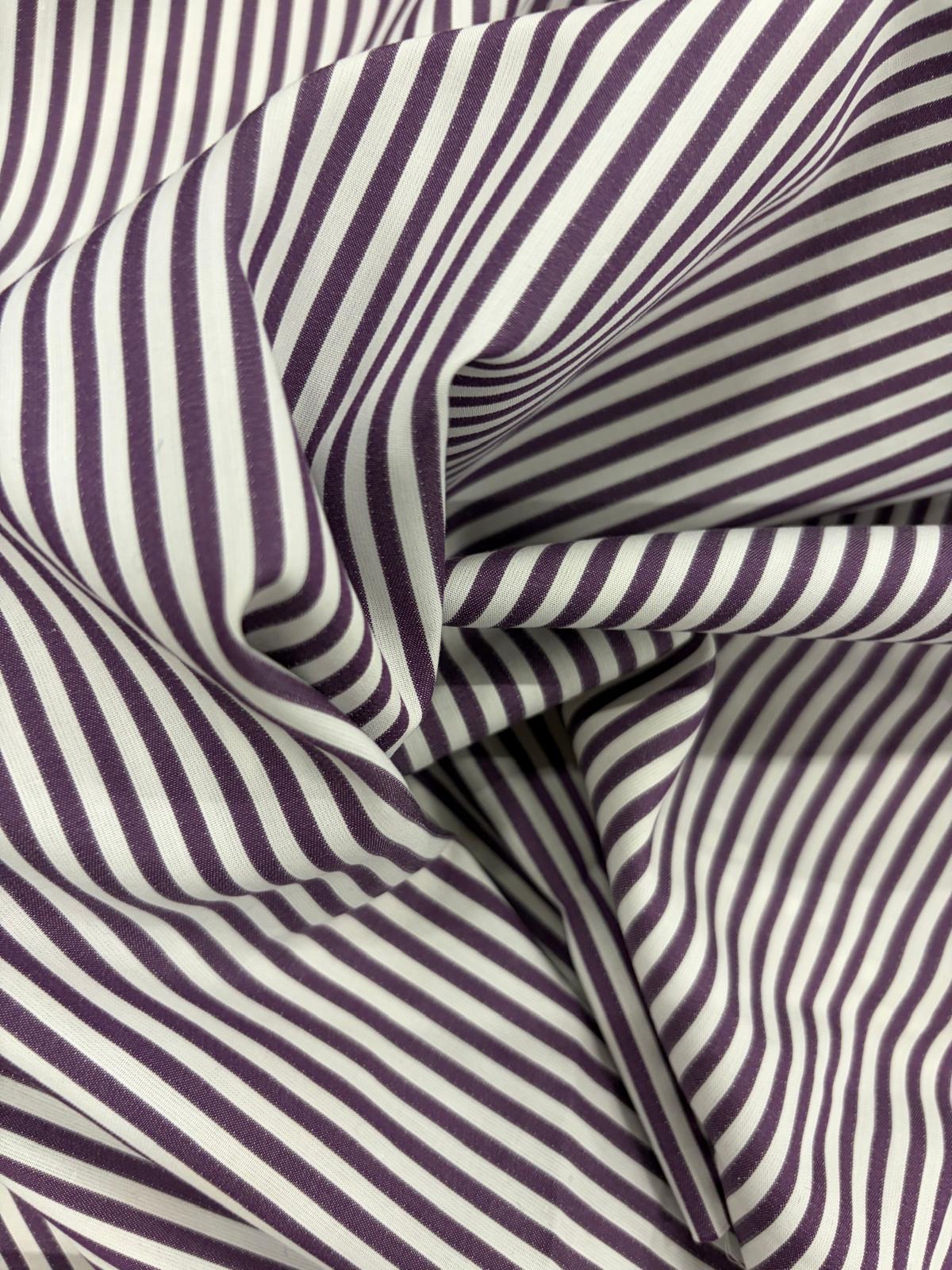 DRACO 031 fine striped cotton shirting fabric