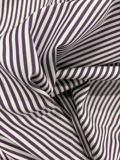 DRACO 031 fine striped cotton shirting fabric