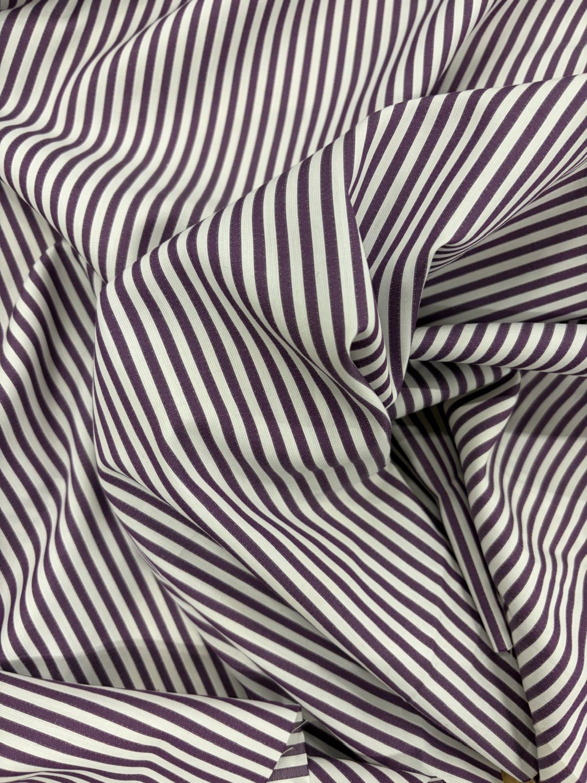 DRACO 031 fine striped cotton shirting fabric