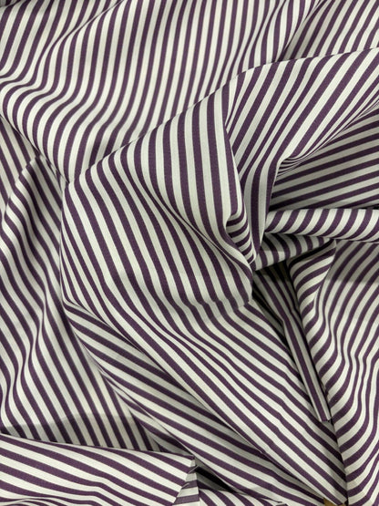 DRACO 031 fine striped cotton shirting fabric