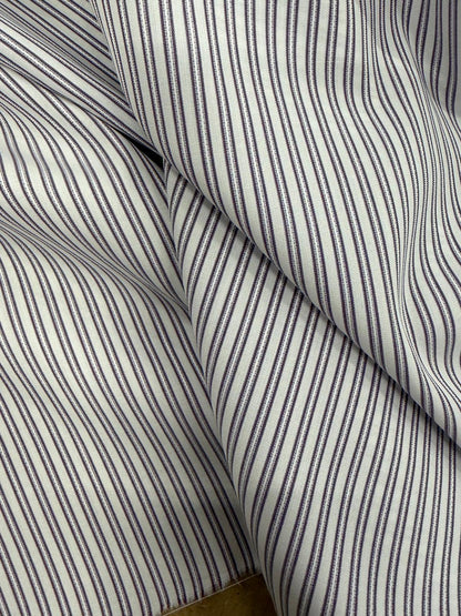 DRACO 032 double pinstripe cotton shirting fabric