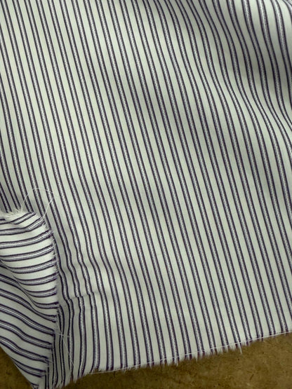 DRACO 032 double pinstripe cotton shirting fabric