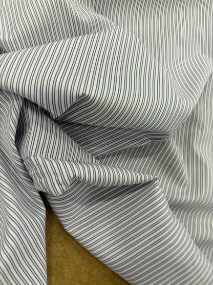 DRACO 032 double pinstripe cotton shirting fabric