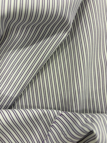 DRACO 032 double pinstripe cotton shirting fabric