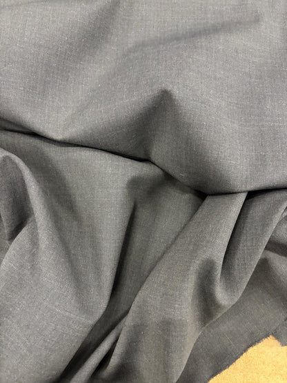 DRACO 007 wool blended charcoal bi-stretch suiting fabric