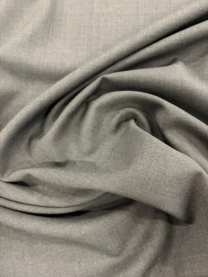DRACO 007 wool blended charcoal bi-stretch suiting fabric