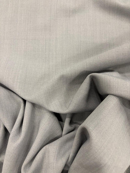 DRACO 008 wool blended grey bi-stretch suiting fabric
