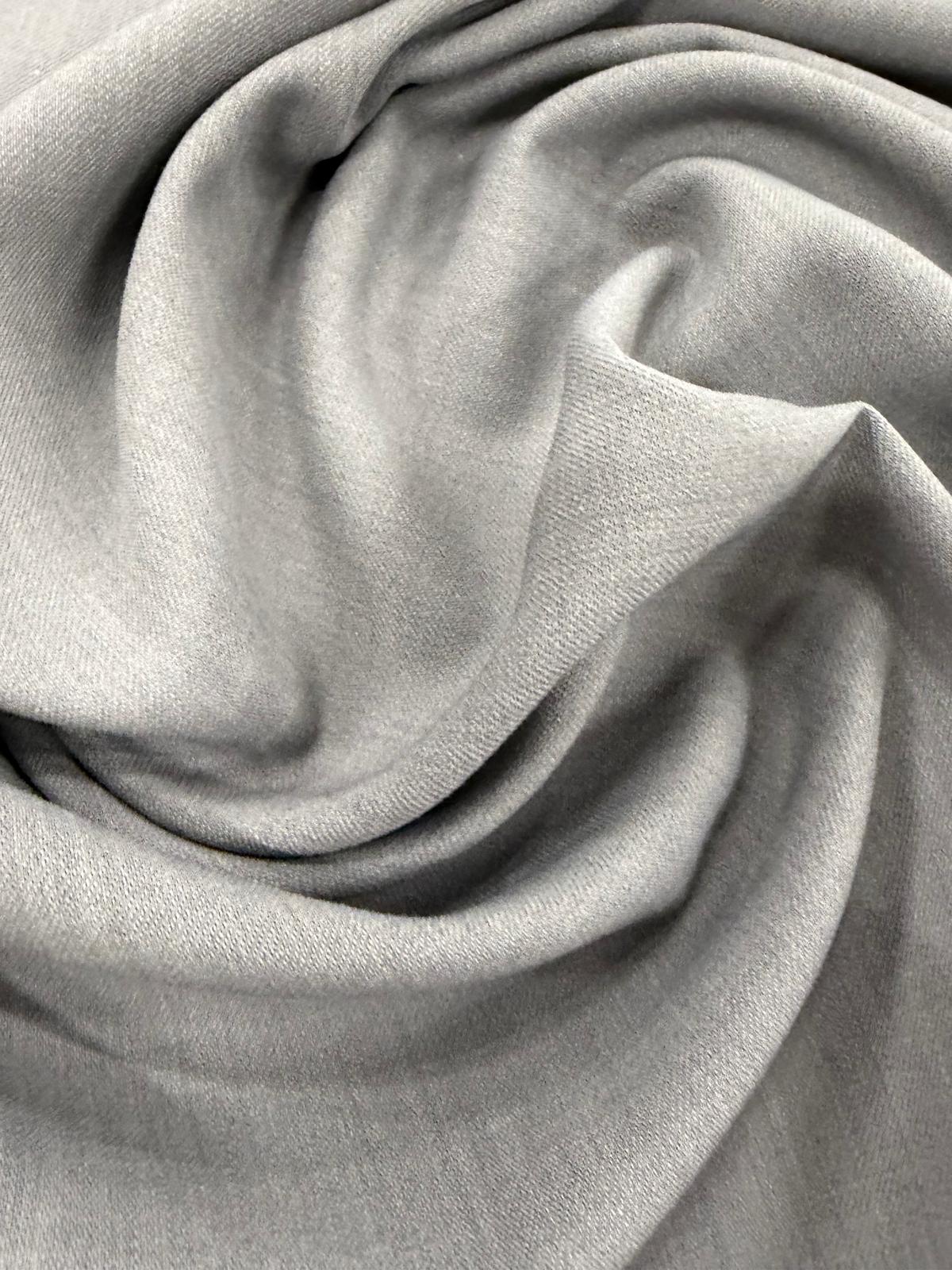 DRACO 008 wool blended grey bi-stretch suiting fabric