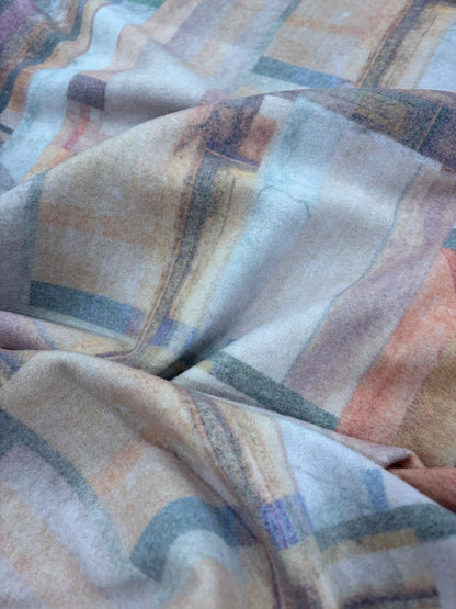 DRACO 035 all over printed boiled wool vintage look