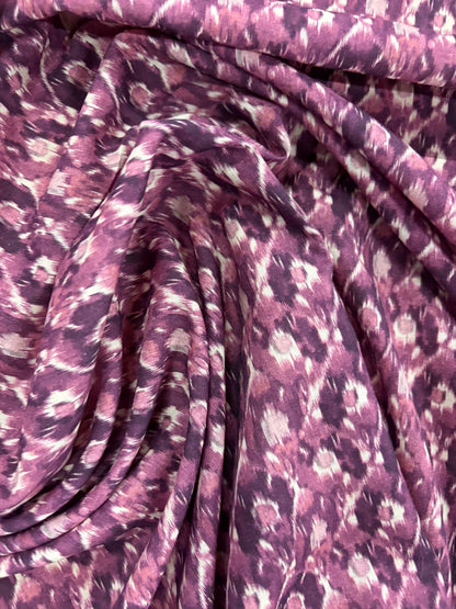 DRACO 037 Ikat style abstract printed cotton voile