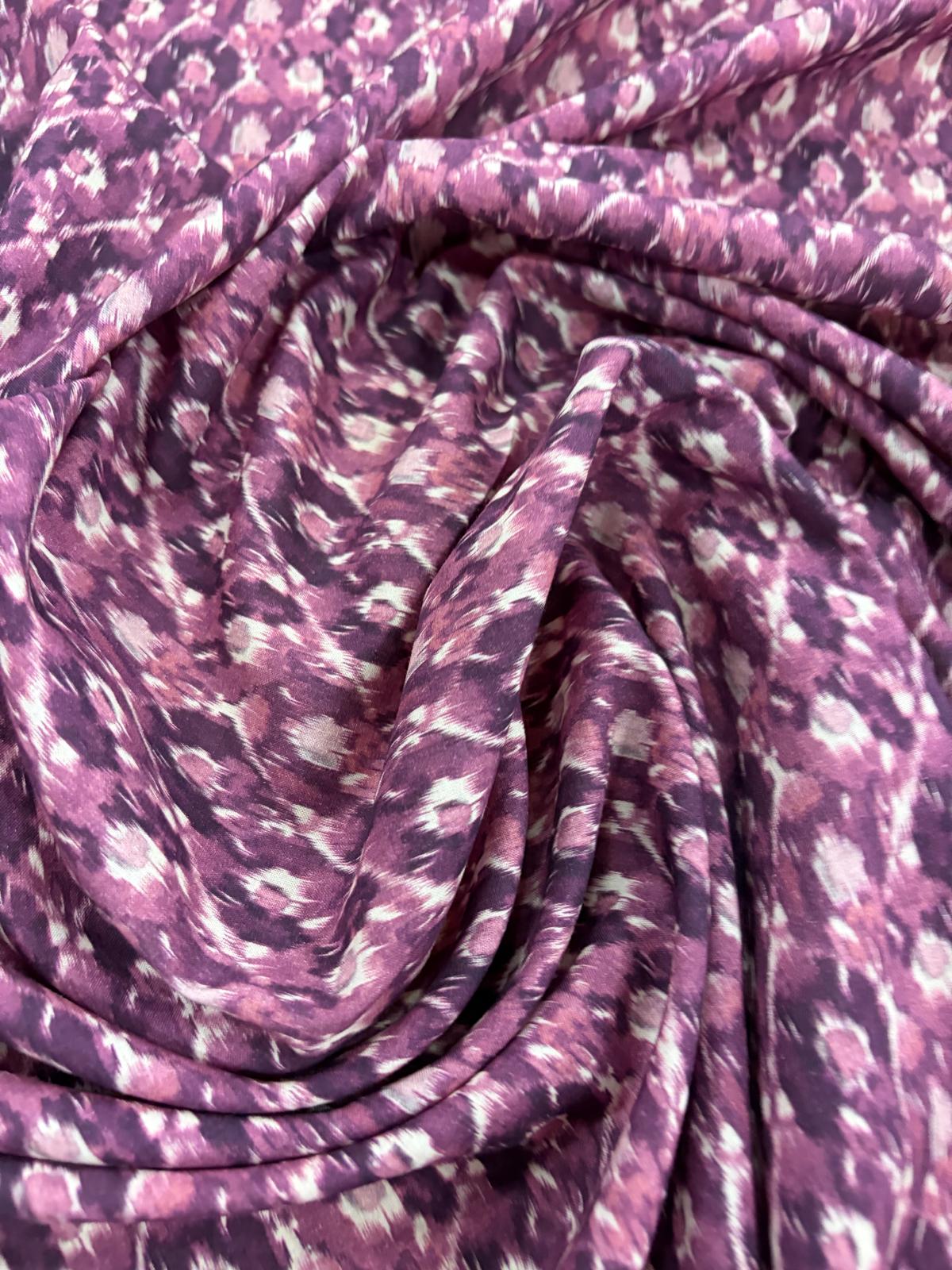 DRACO 037 Ikat style abstract printed cotton voile