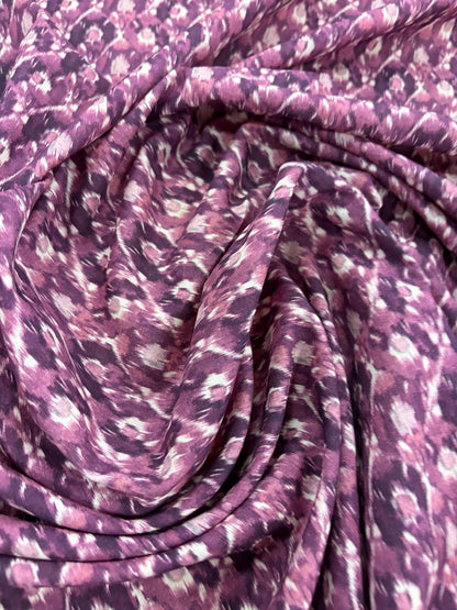 DRACO 037 Ikat style abstract printed cotton voile