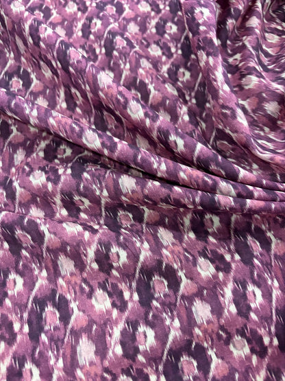 DRACO 037 Ikat style abstract printed cotton voile