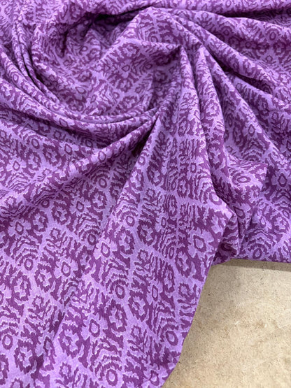 DRACO 038 Lilac Ikat print cotton voile
