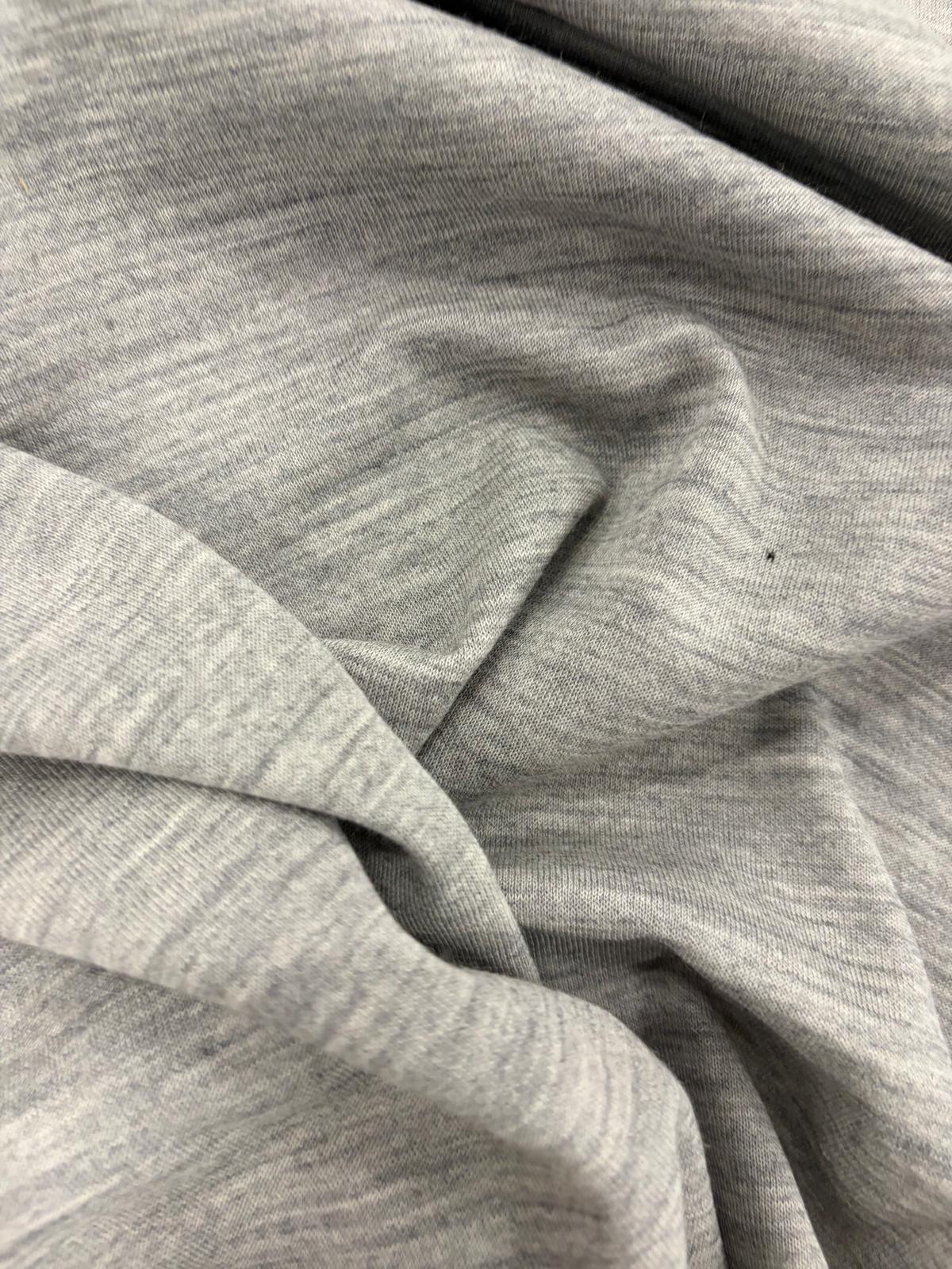 DRACO 040 premium double knitted jersey grey melange