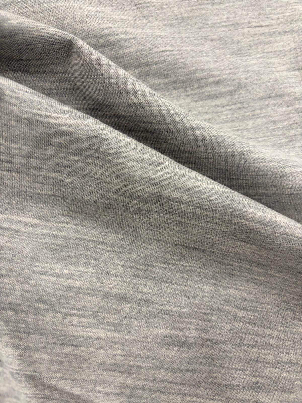 DRACO 040 premium double knitted jersey grey melange
