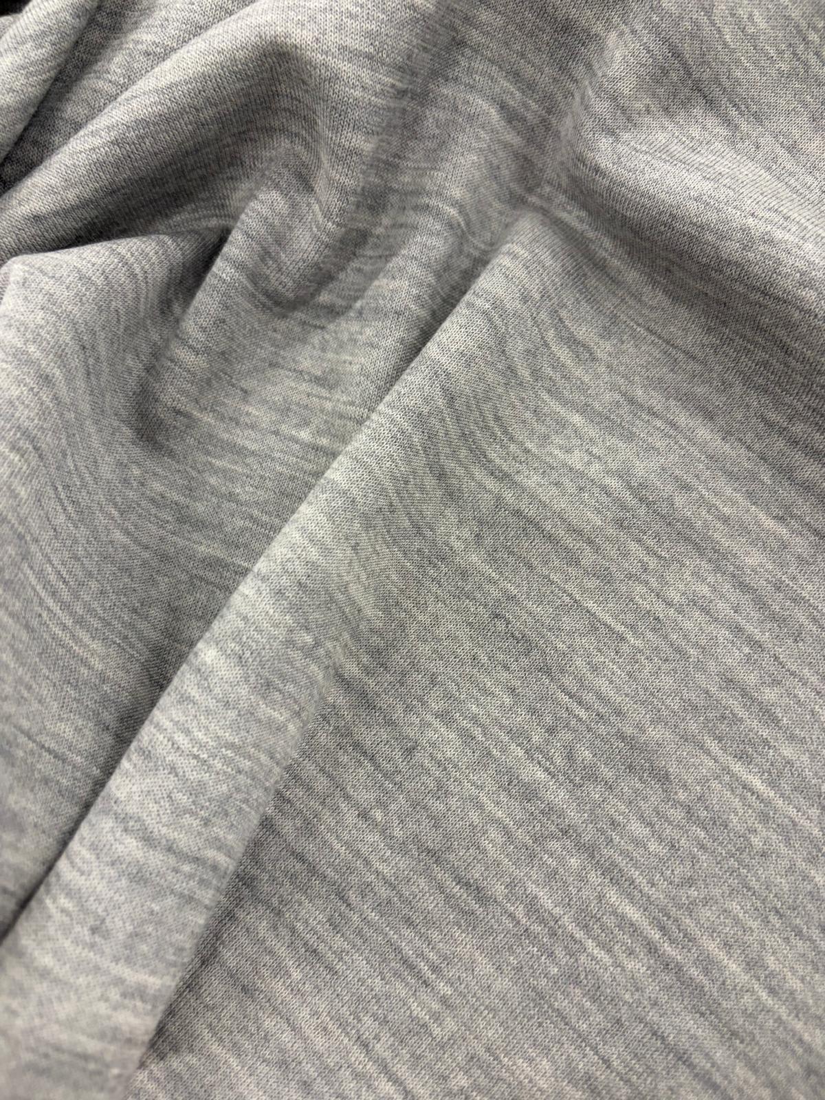 DRACO 040 premium double knitted jersey grey melange